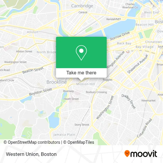 Western Union map
