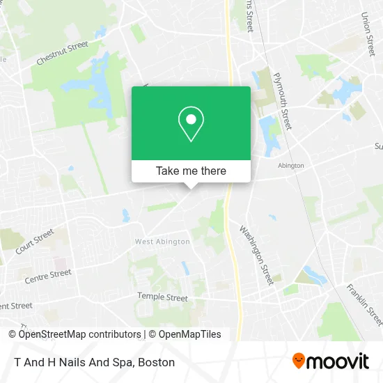 T And H Nails And Spa map