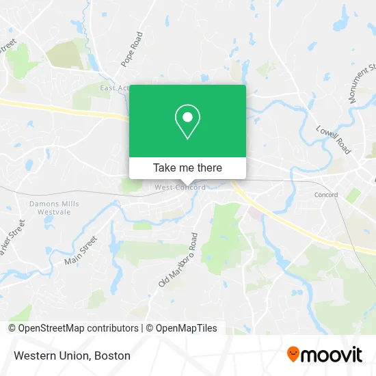 Western Union map