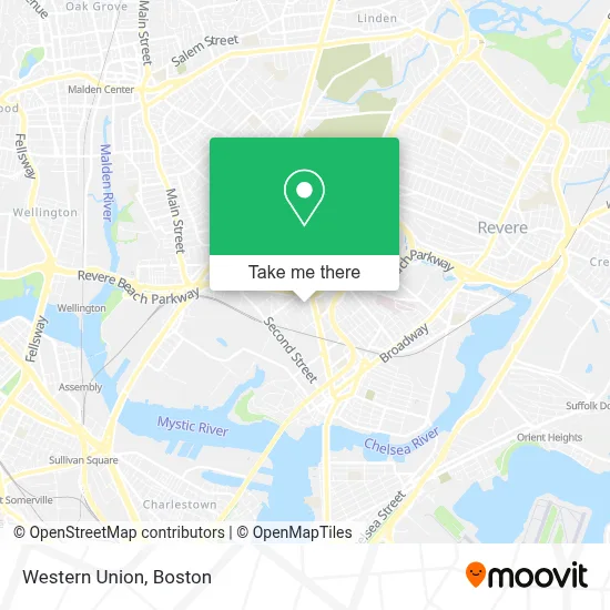 Western Union map