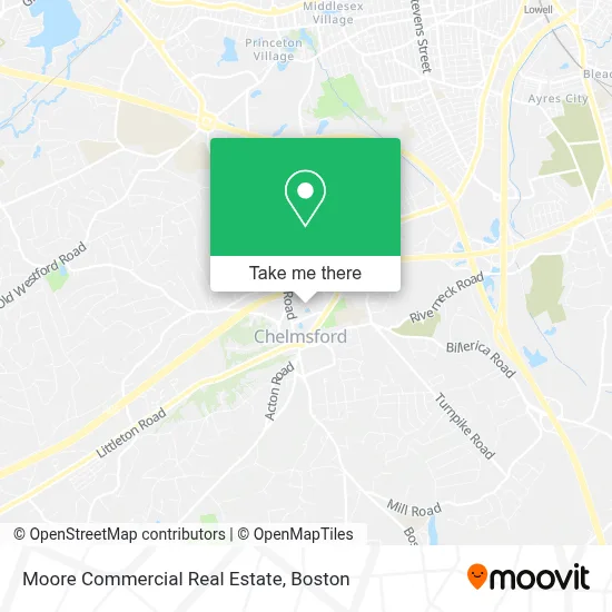 Moore Commercial Real Estate map