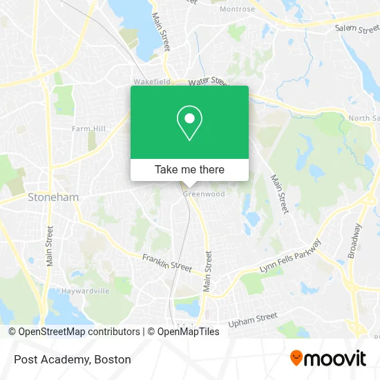 Post Academy map
