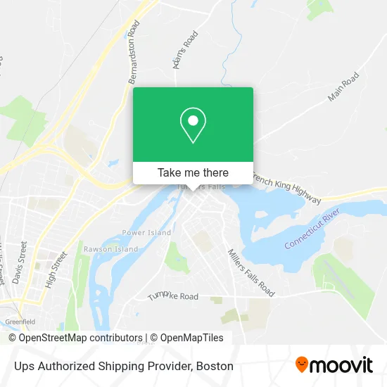 Ups Authorized Shipping Provider map