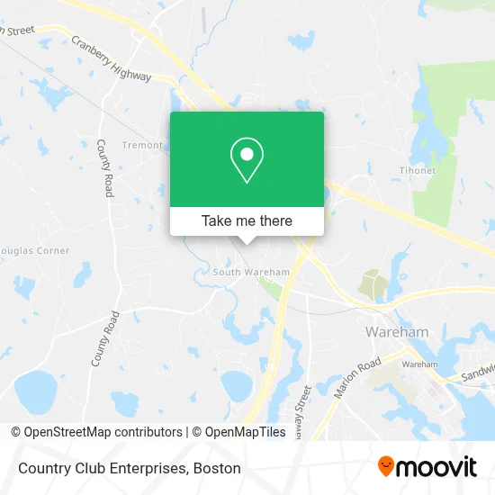 Country Club Enterprises map