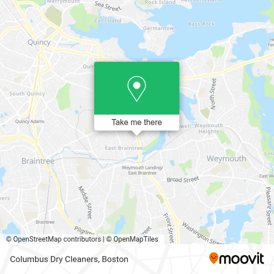 Columbus Dry Cleaners map