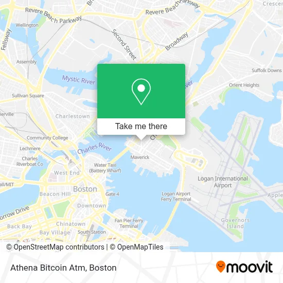 Athena Bitcoin Atm map
