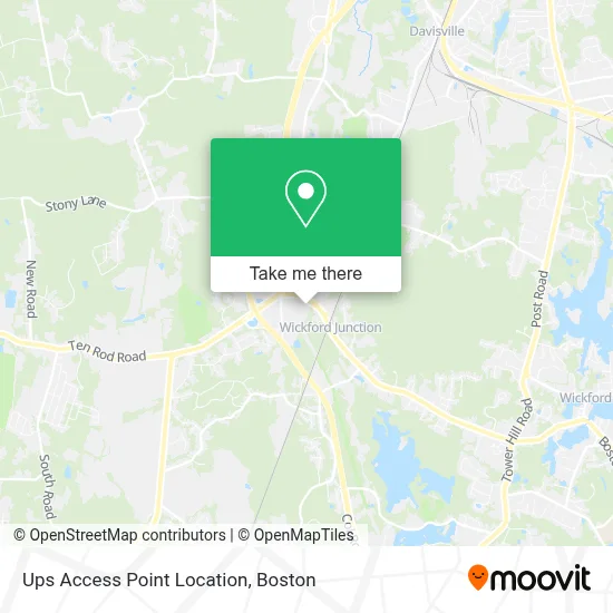 Ups Access Point Location map