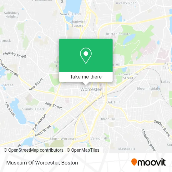 Museum Of Worcester map