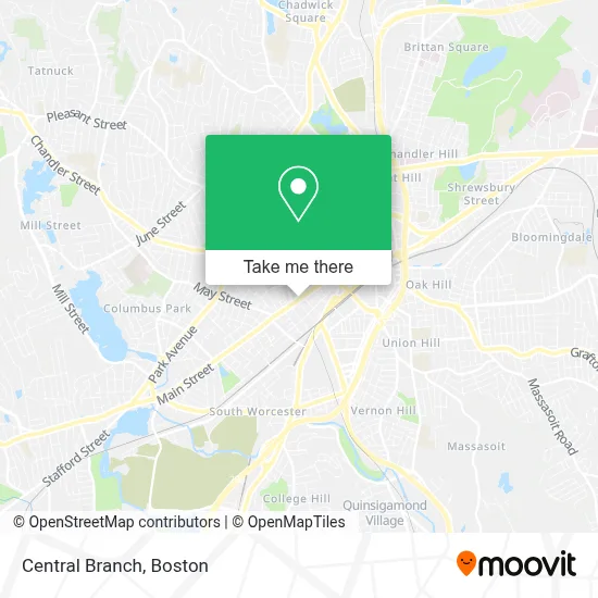 Central Branch map