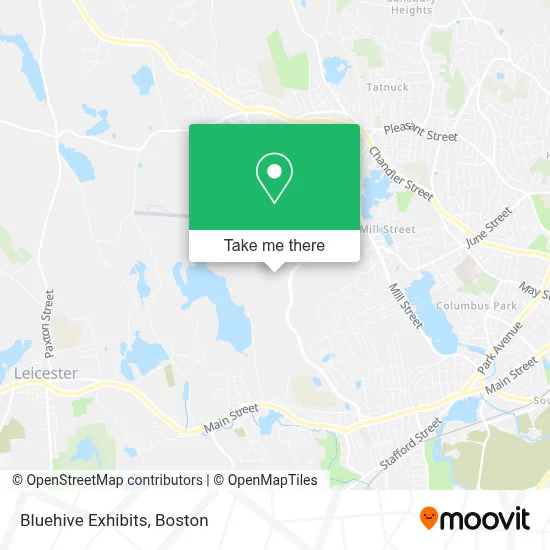 Bluehive Exhibits map