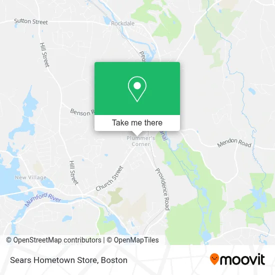 Sears Hometown Store map