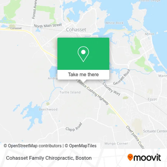 Cohasset Family Chiropractic map