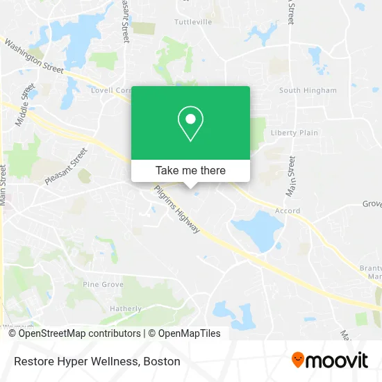 Restore Hyper Wellness map