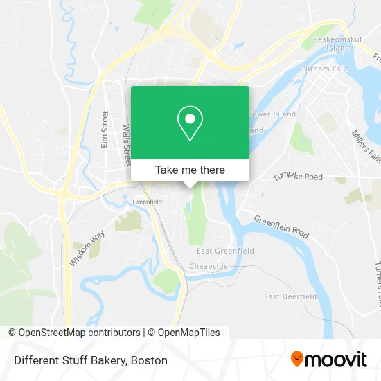 Different Stuff Bakery map