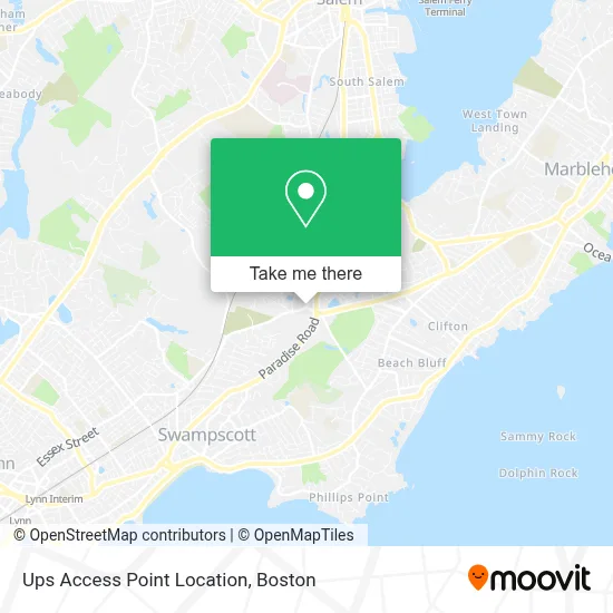 Ups Access Point Location map