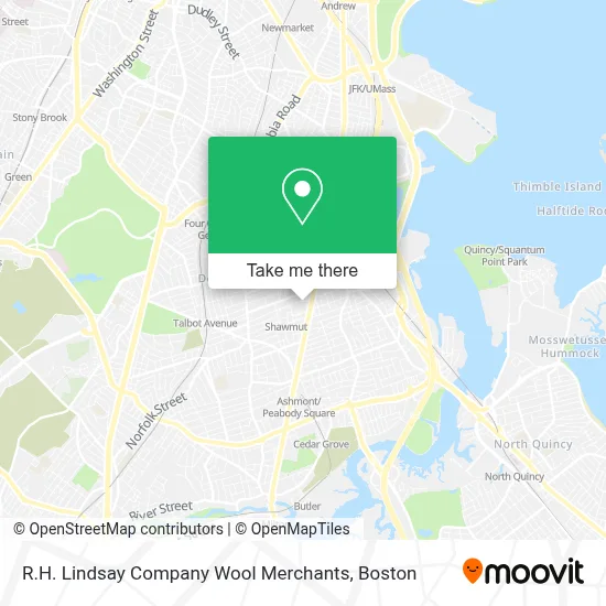 R.H. Lindsay Company Wool Merchants map