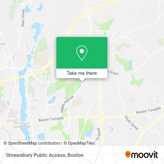 Shrewsbury Public Access map