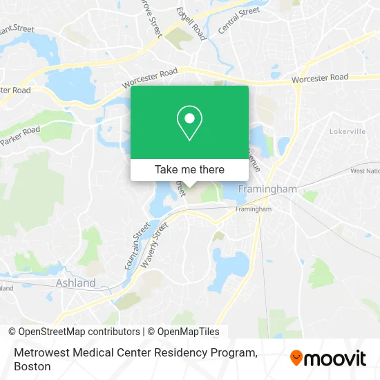 Metrowest Medical Center Residency Program map