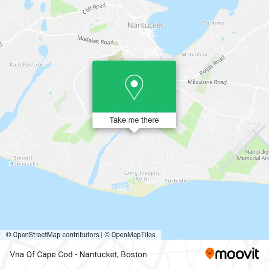 Vna Of Cape Cod - Nantucket map