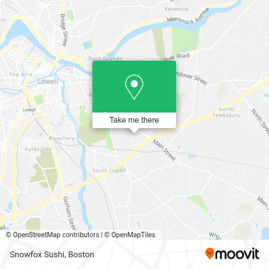 Snowfox Sushi map