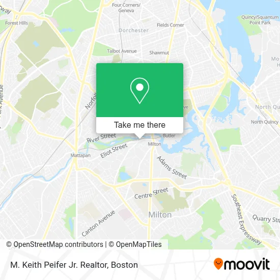 M. Keith Peifer Jr. Realtor map