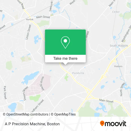 A P Precision Machine map