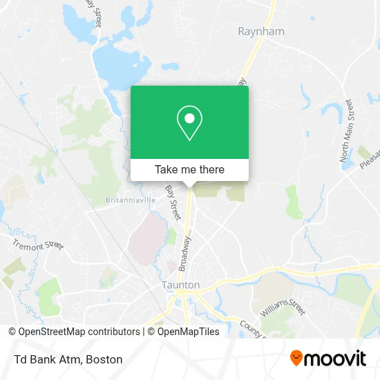 Td Bank Atm map