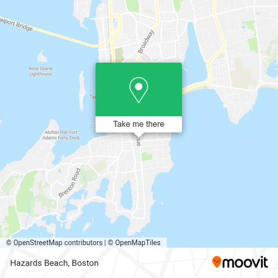 Hazards Beach map