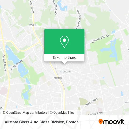 Allstate Glass Auto Glass Division map