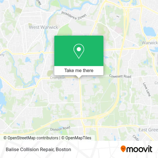 Balise Collision Repair map