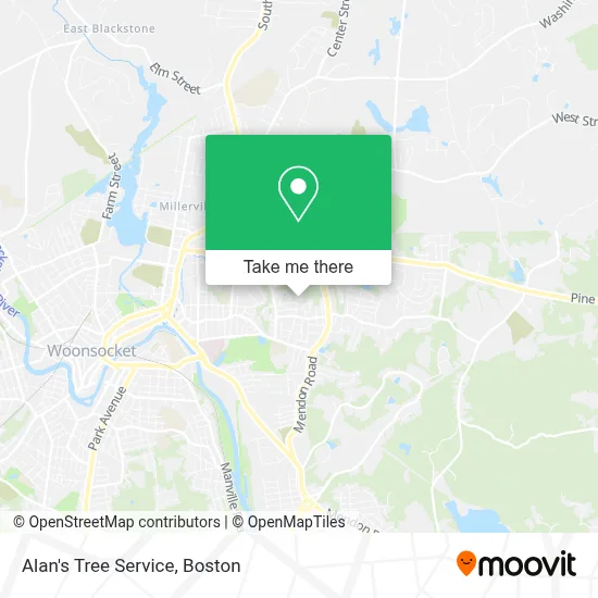 Alan's Tree Service map