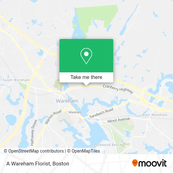 A Wareham Florist map