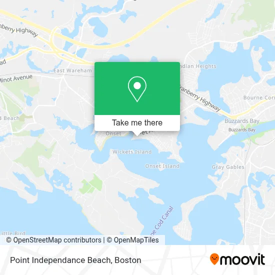Point Independance Beach map
