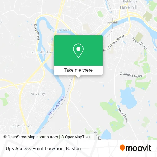 Ups Access Point Location map