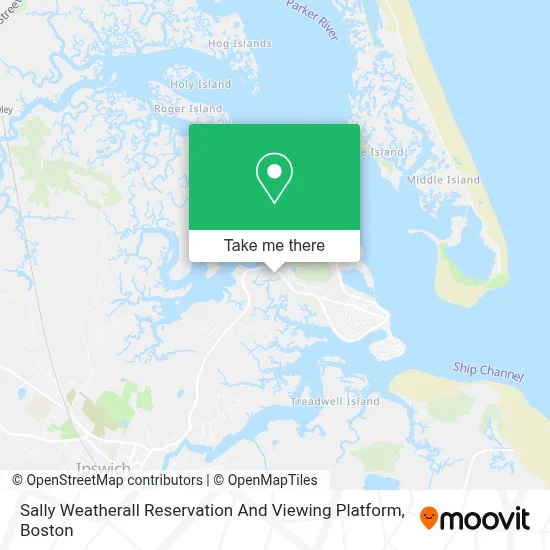 Sally Weatherall Reservation And Viewing Platform map