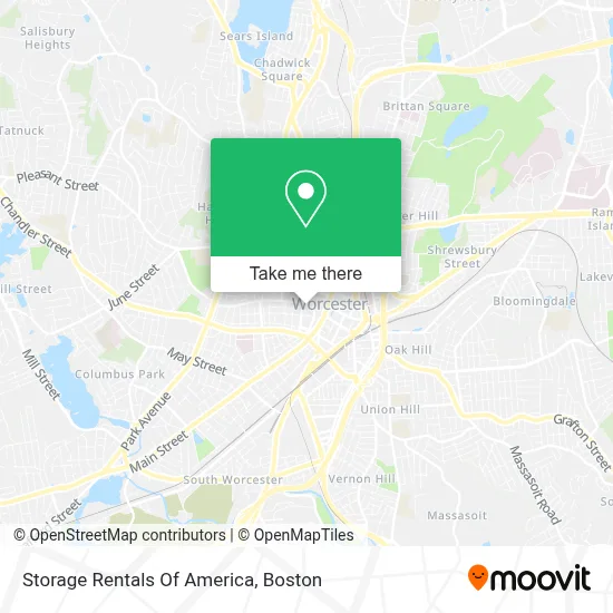 Storage Rentals Of America map