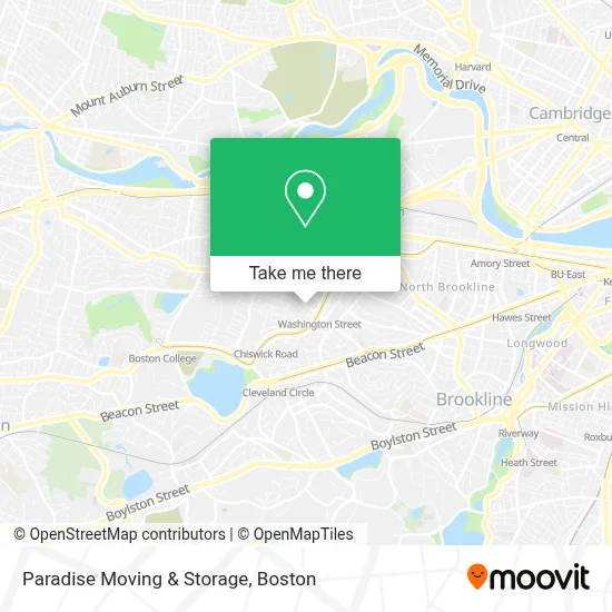 Paradise Moving & Storage map