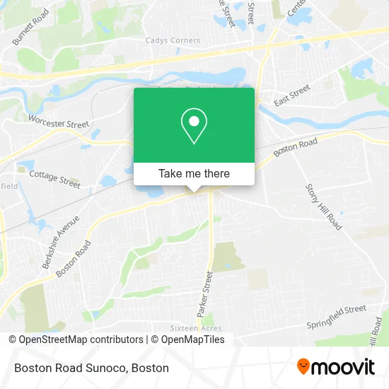 Boston Road Sunoco map