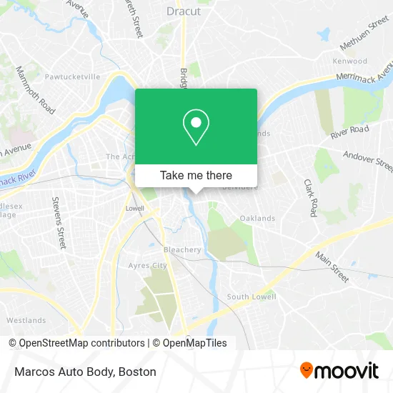 Marcos Auto Body map