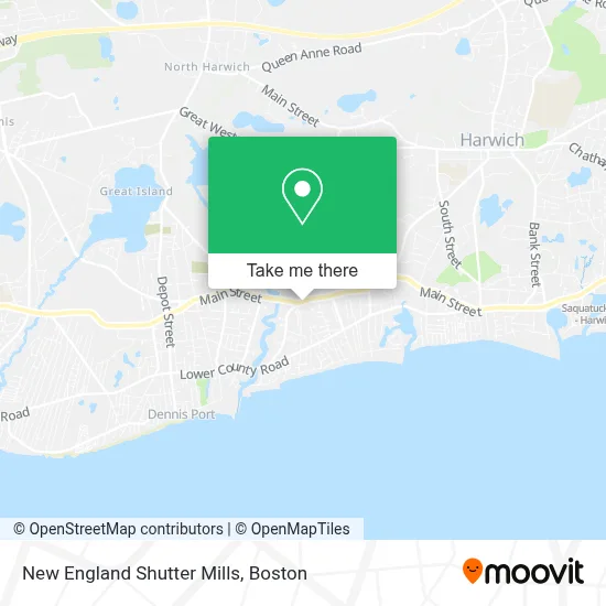 New England Shutter Mills map