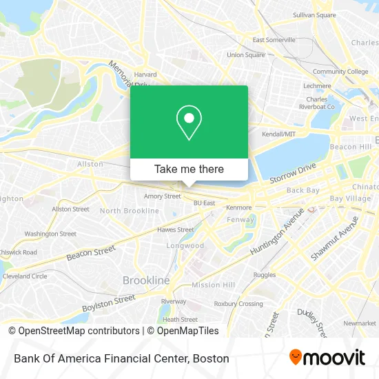 Bank Of America Financial Center map