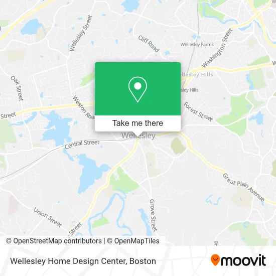 Wellesley Home Design Center map