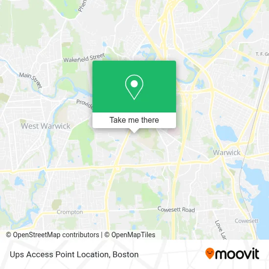 Ups Access Point Location map