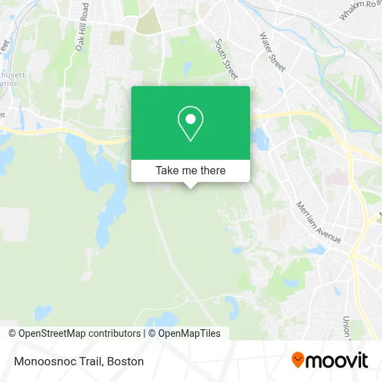 Monoosnoc Trail map