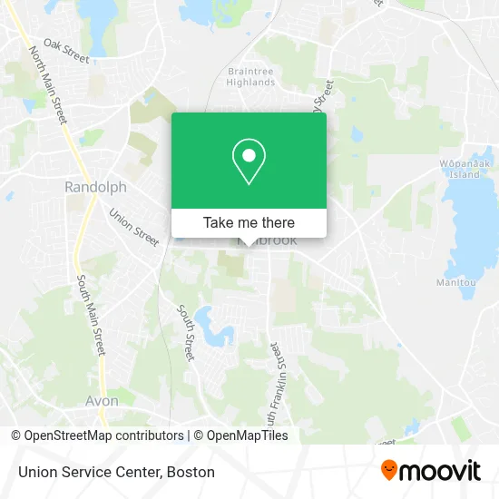 Union Service Center map