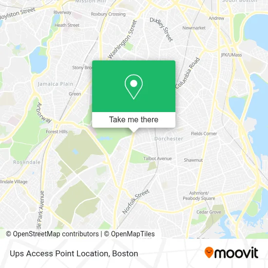Ups Access Point Location map