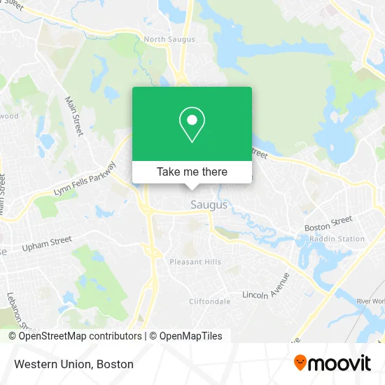 Western Union map