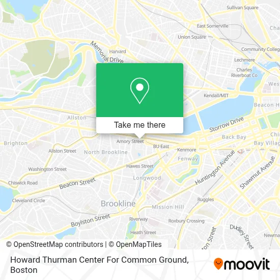 Howard Thurman Center For Common Ground map