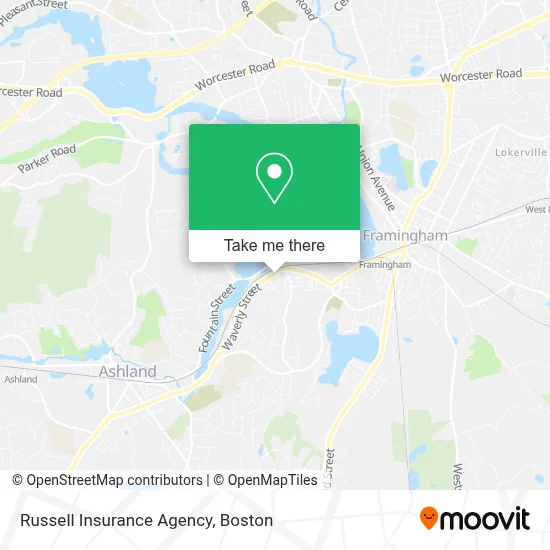 Russell Insurance Agency map