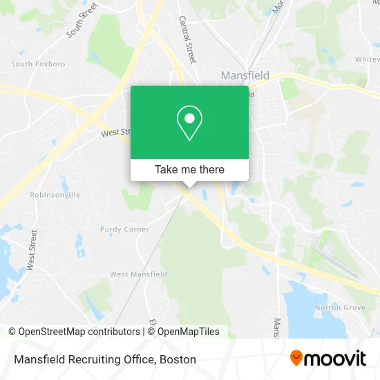 Mansfield Recruiting Office map